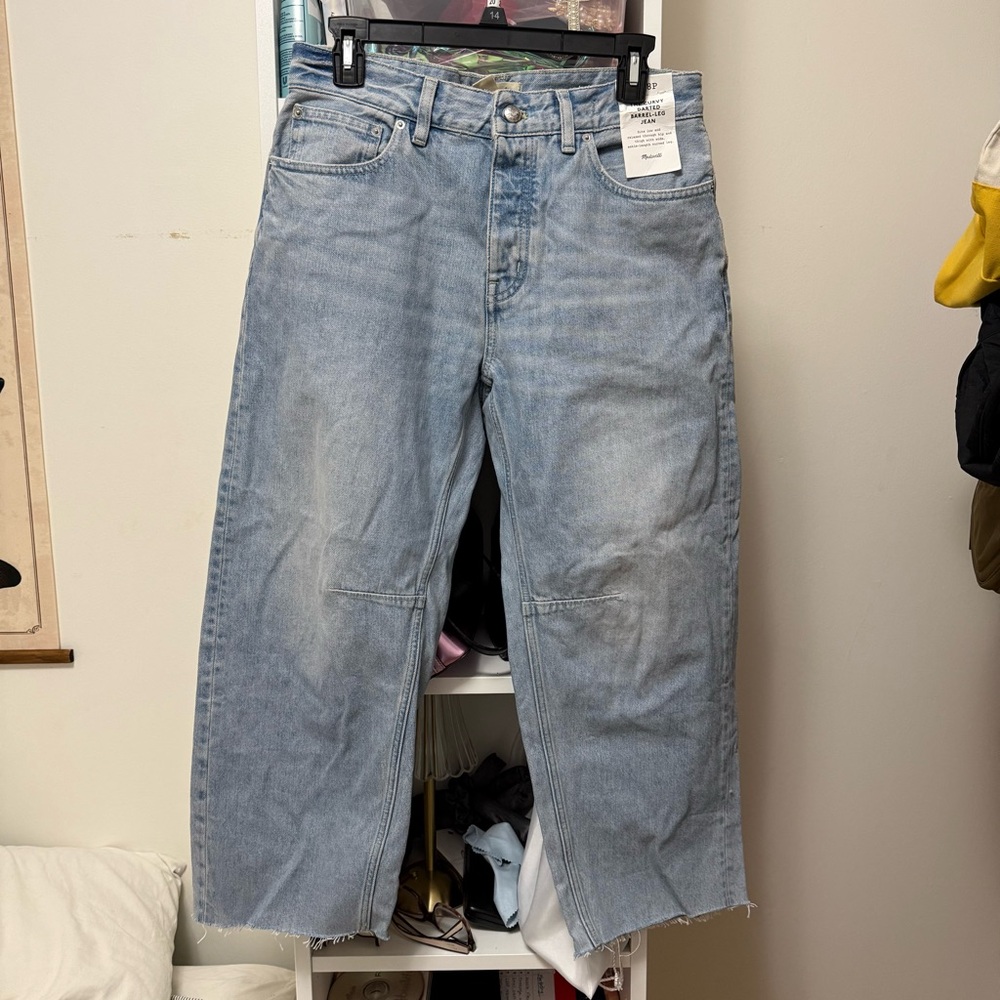 Madewell petite the curvy darted barrel Jean